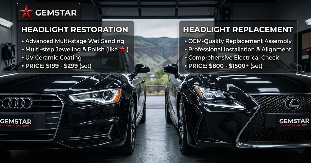Headlight Restoration vs Replacement hero image
